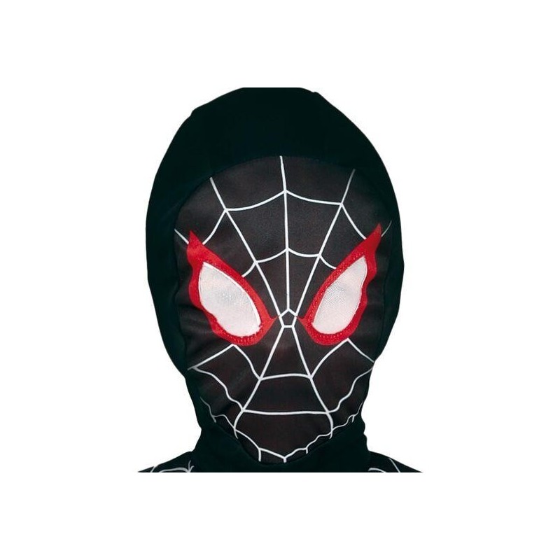 Disfraz Spiderman Negro MILES Rojo 5-6 A