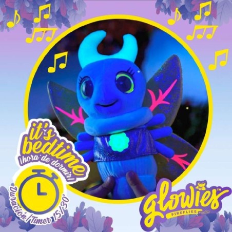 GLOWIES - LUCIERNAGA PELUCHE AZUL C/LUZ