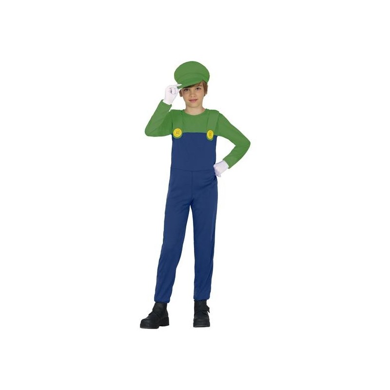 DISFRAZ LUIGI MAQUINISTA 10-12 Años