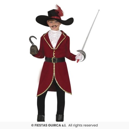 DISFRAZ PIRATA CAPITAN GARFIO 7-9 Años