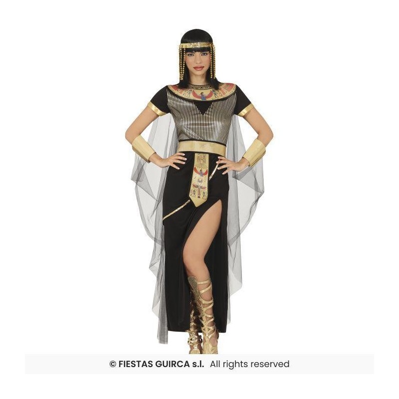 DISFRAZ EGIPCIA CLEOPATRA NEGRA (S)