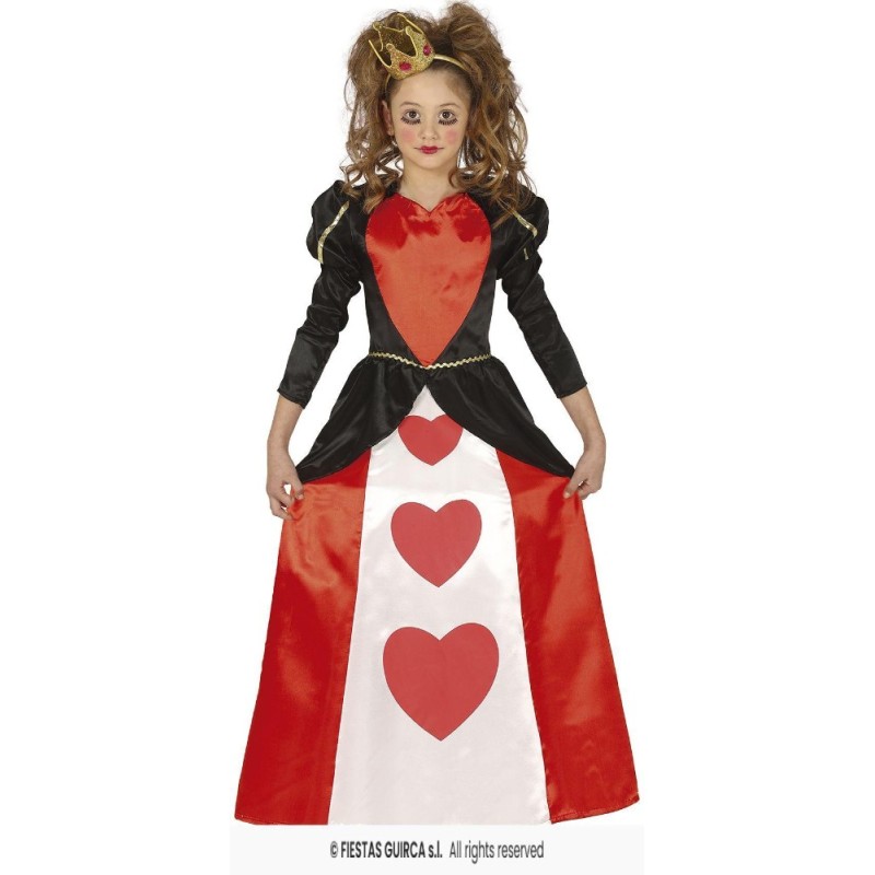 DISFRAZ REINA CORAZONES 10-12 AÑOS