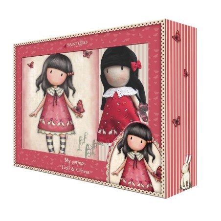 SET REGALO GORJUSS MUÑECA Y LIENZO TIME 