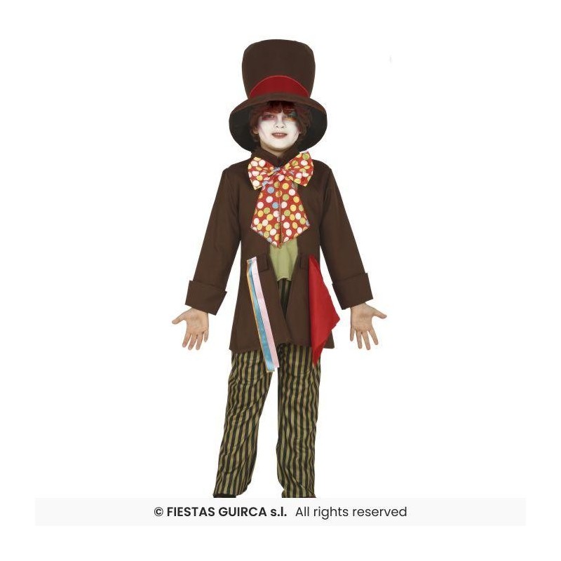 disfraz sombrerero 3-4 años