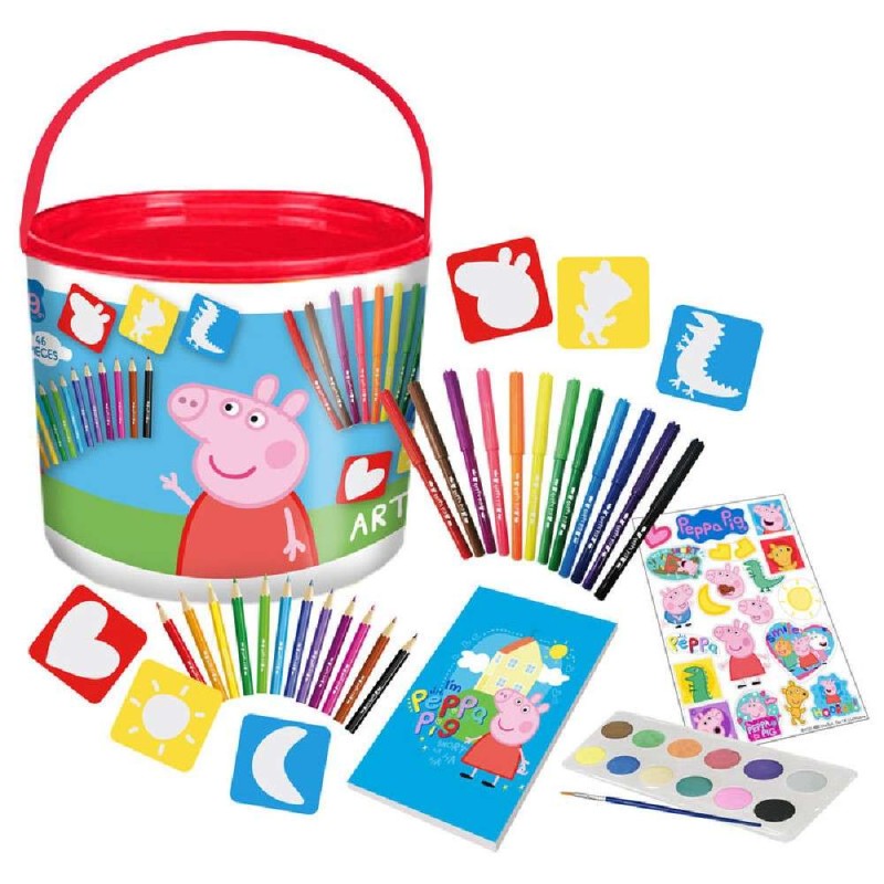 SET DE ACTIVIDADES 46 PIEZAS EN CUBO PEP