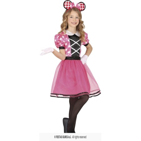 DISFRAZ RATONCITA ROSA 3-4 AÑOS MINNIE