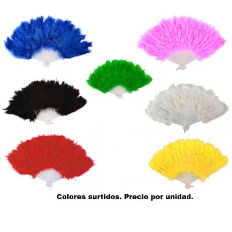ABANICO PLUMAS (SURTIDO)