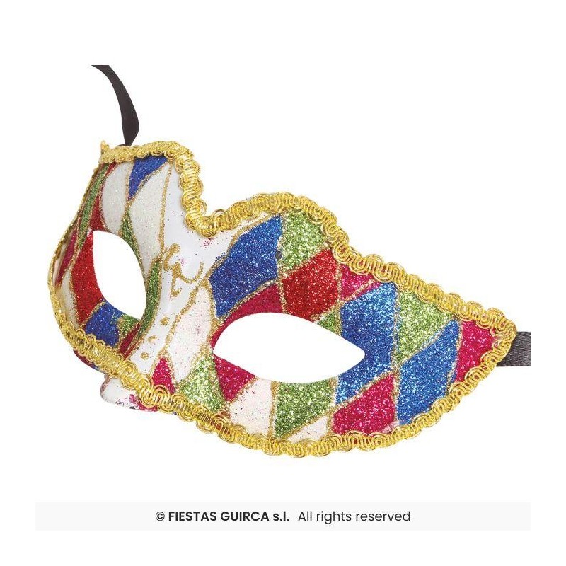 Antifaz arlequin
