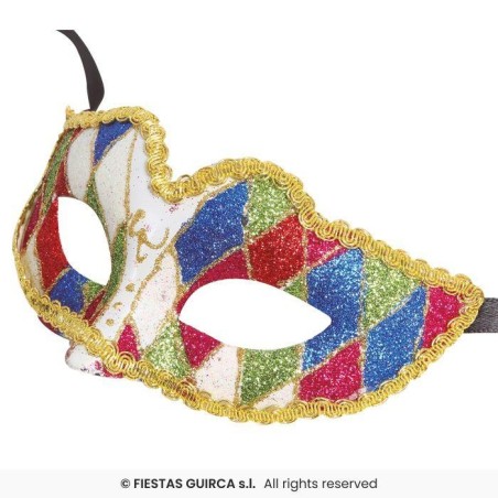 Antifaz arlequin