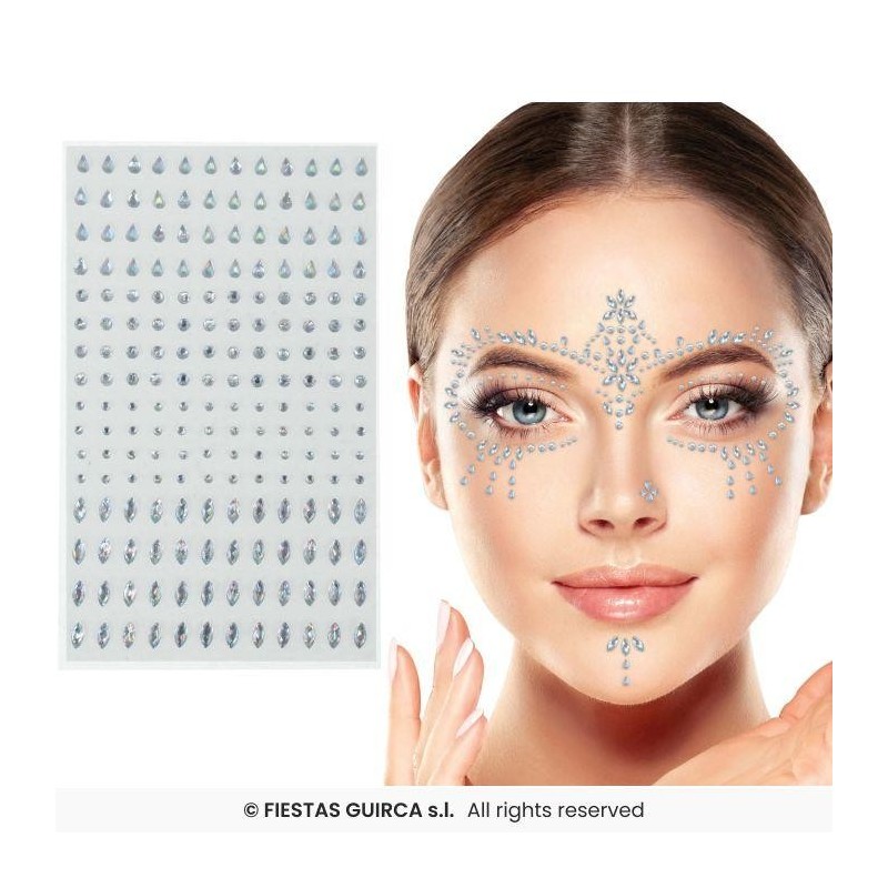Joyas faciales brillantes surtidas