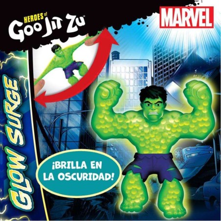 Hulk Figura Marvel Glow Heroes Gjz