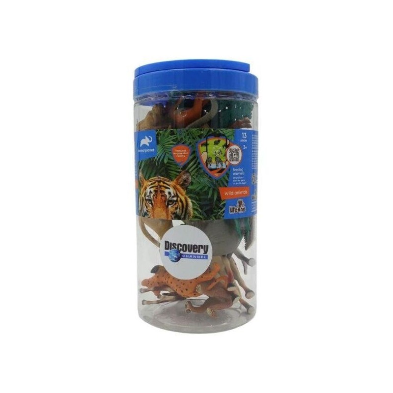 Bote Set De 13 Piezas Animales Salvajes