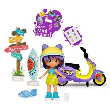 Pinypon Top Moto Girl