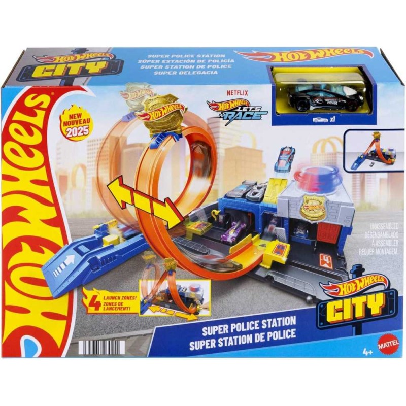 Hot Wheels Supercomisaría de policía Con