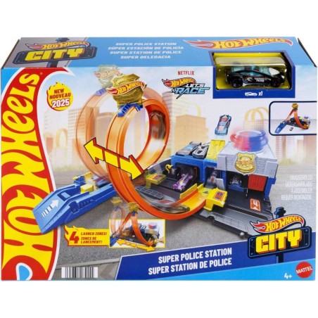 Hot Wheels Supercomisaría de policía Con