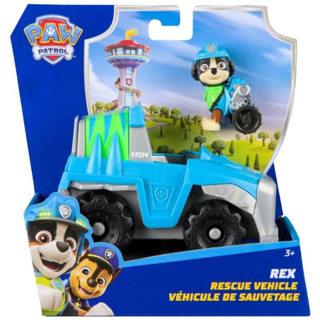 Paw Patrol - Vehiculo con figura Rex