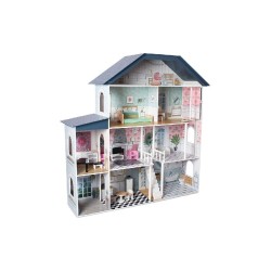CASA DE MADERA DE MUÑECAS 4 PISOS PREMIU