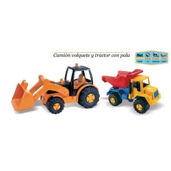 CAMION VOLQUETE + EXCAVADORA EN RED