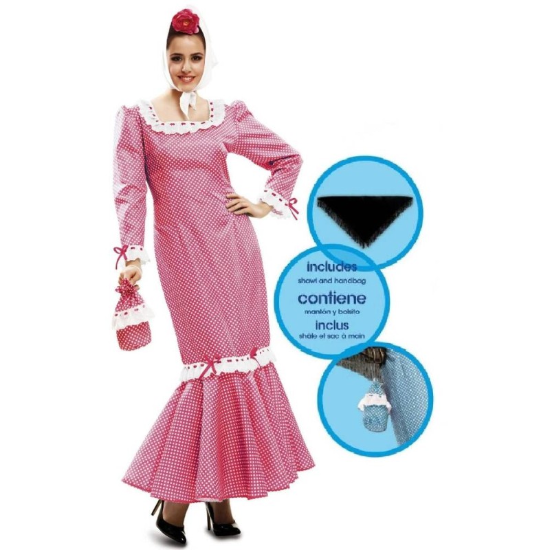 DISFRAZ CHULAPA MADRILEÑA ROSA MUJER XXL