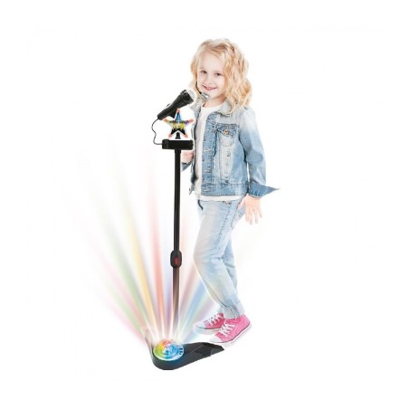 MICROFONO DE KARAOKE DE PIE DISCO