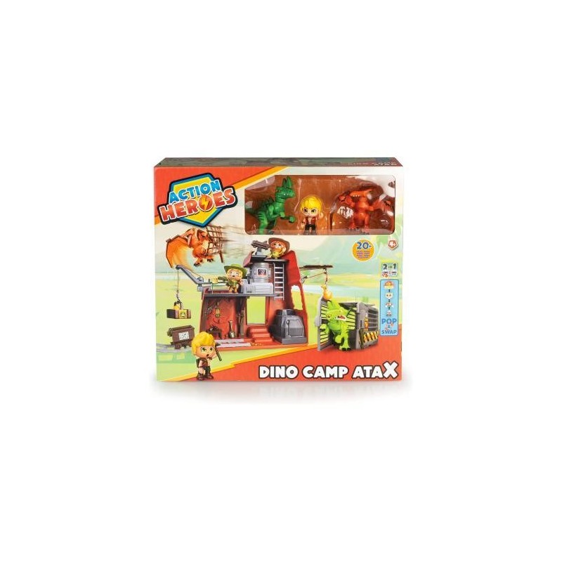 Set Juego Action Heroes Dino Camp Atax