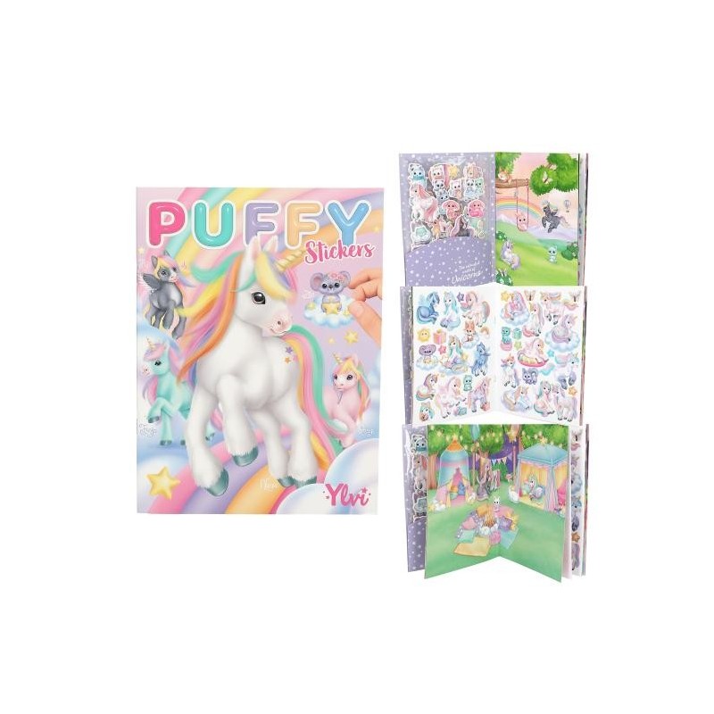 Ylvi libro con pegatinas en relieve
