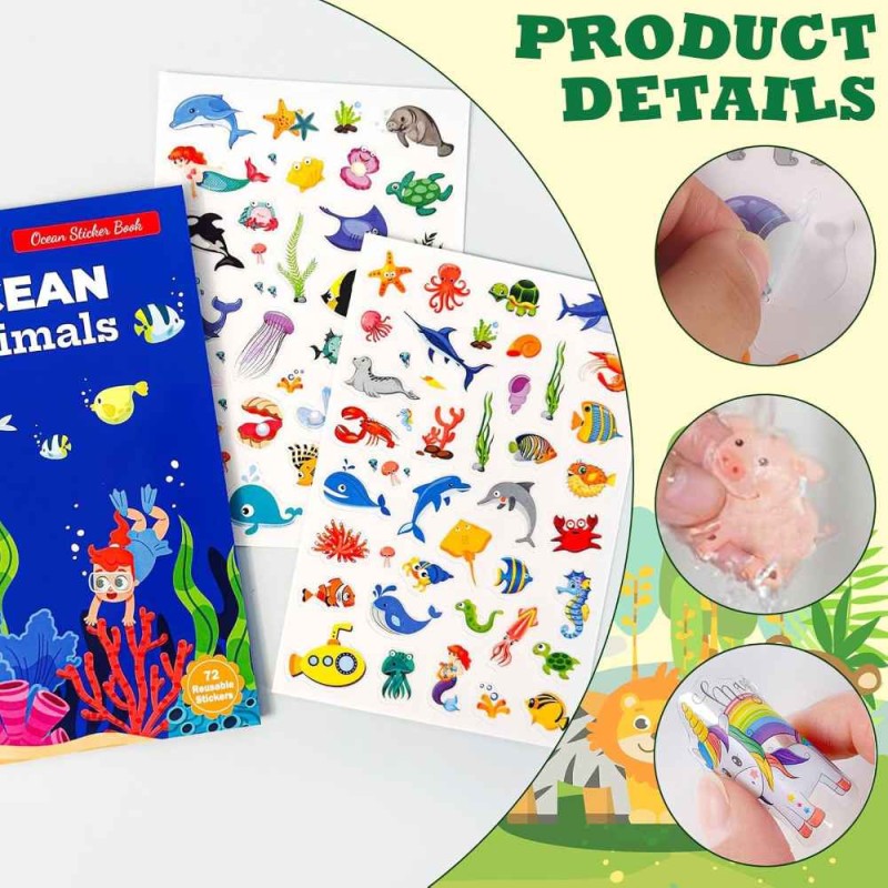 Ylvi libro con pegatinas en relieve
