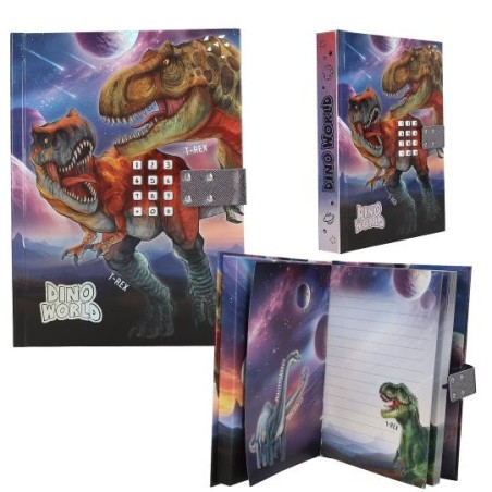 Dino World diario con código y sonido