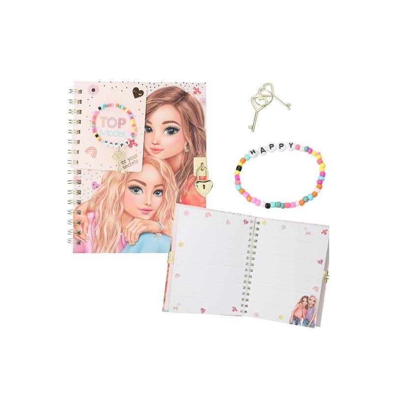 TOPModel diario con candado y  pulsera