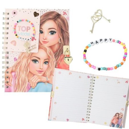TOPModel diario con candado y  pulsera