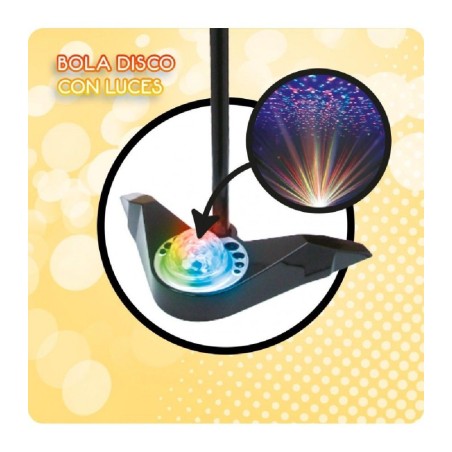 MICROFONO DE KARAOKE DE PIE DISCO