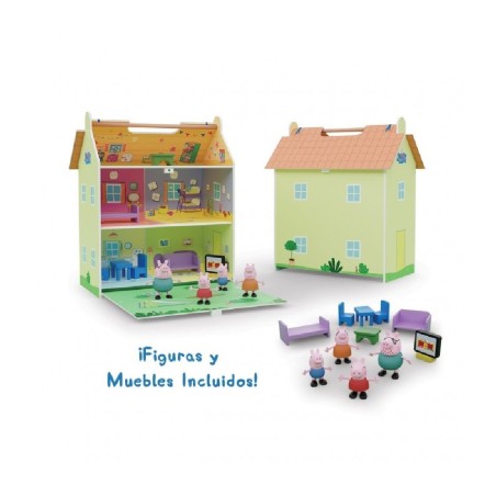 Peppa Pig: Casa De Madera Con 4 Personaj
