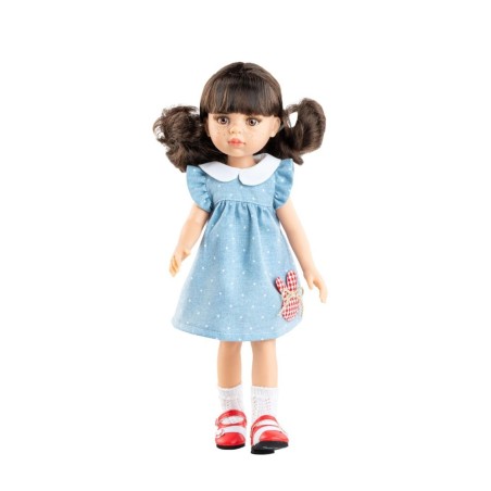Muñeca Carol Vestido Azul 32 cm