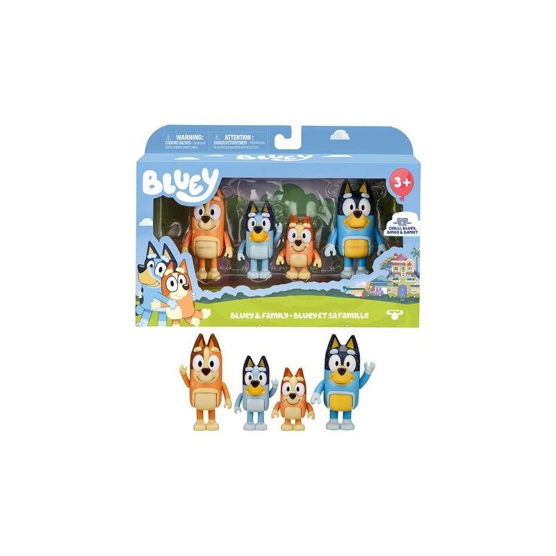 Bluey Pack 4 Figuras Varios Modelos