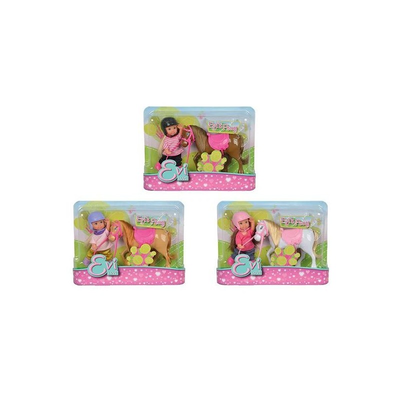 Evi Love- Evi con pony 3 surtidos