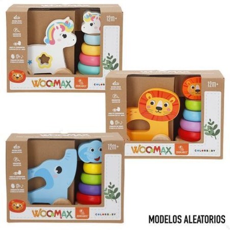 WOOMAX ZOOKABEE-ARRASTRE MADERA ANIMALES