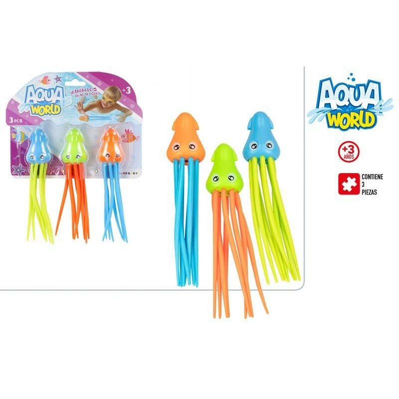 AQUA WORLD - JUEGO ACUATICO 3 PULPOS