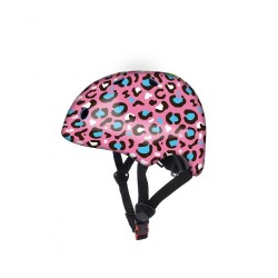 CASCO 50-54CM LEOPARDO ROSA