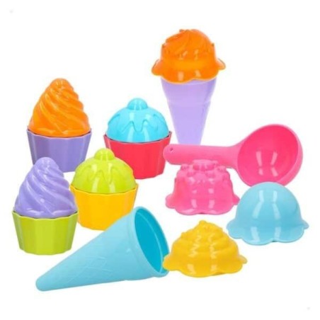 SET MOLDES PLAYA HELADOS Y CUPCAKES 