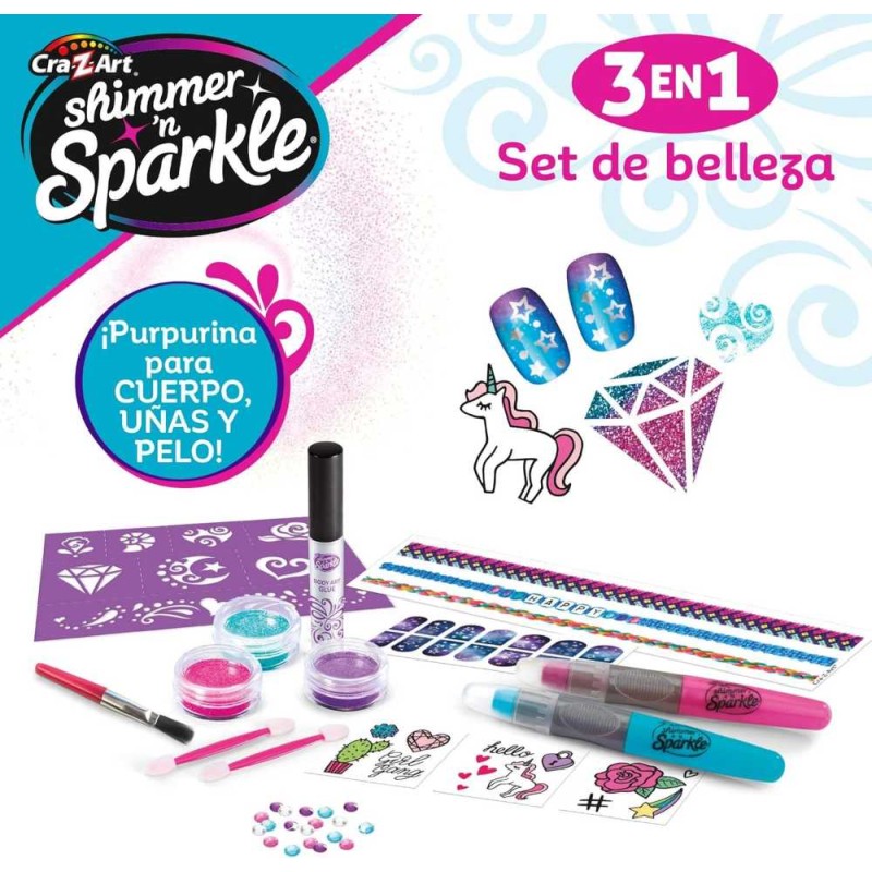 SHIMMER N SPARKLE-3 EN 1 SET DE BELLEZA