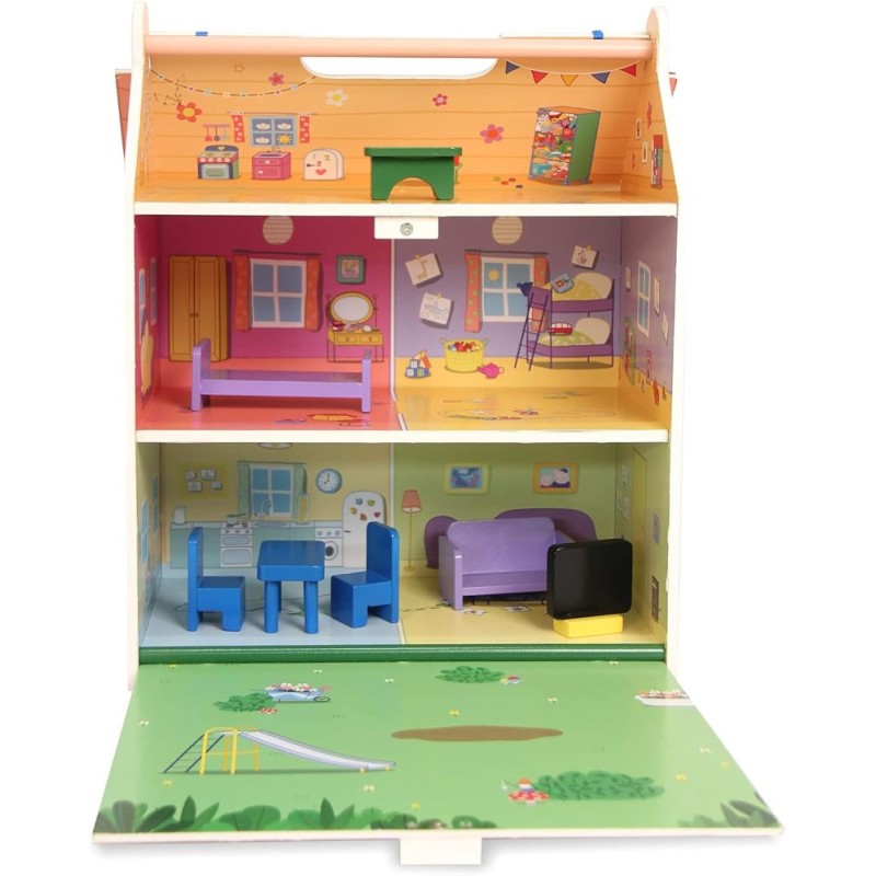 Peppa Pig: Casa De Madera Con 4 Personaj