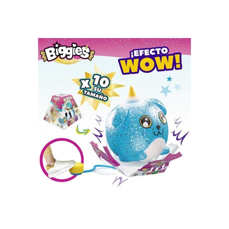 BIGGIES-PELUCHE ANIMAL HINCHABLE D45CM 4
