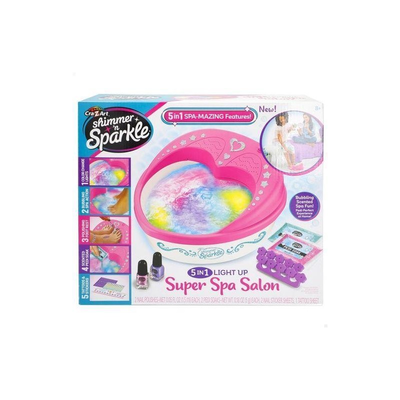 SHIMMER N SPARKLE-SPA PIES 5 EN 1 C/LUZ