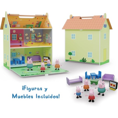 Peppa Pig: Casa De Madera Con 4 Personaj