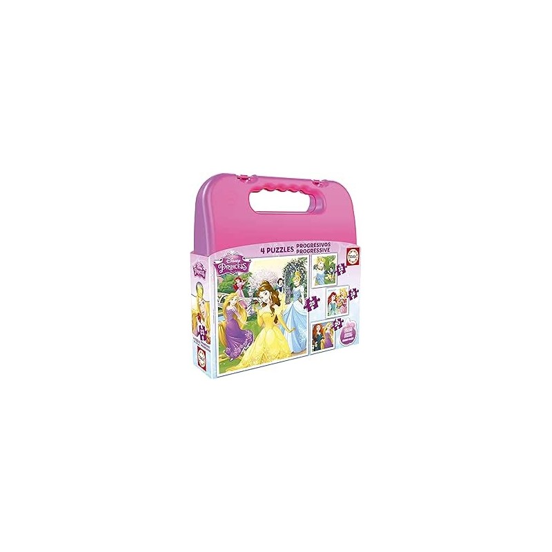 Maleta Puzzles Progresivos Princesas Dis