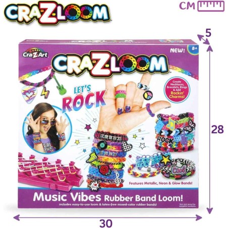CRA-Z-LOOM-ESTUDIO BRAZALETS LET´S ROCK