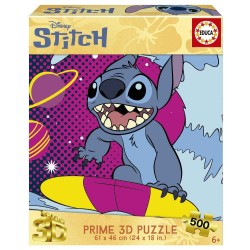 Puzzle 3D Lenticular 500 Stitch Disney E