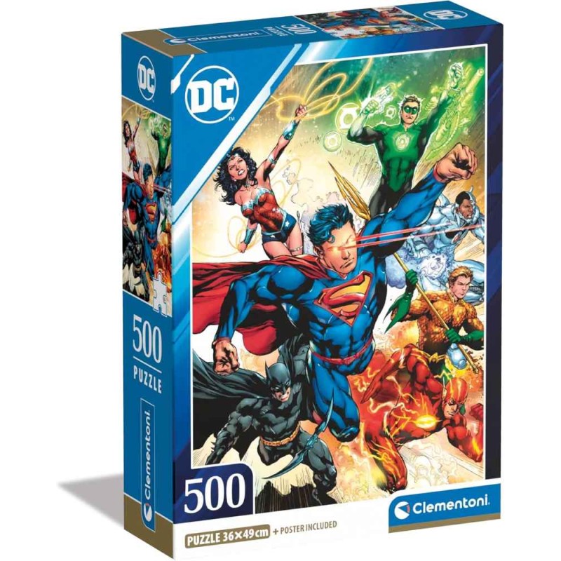 Puzzle 500 Pzs Hqc Dc Comics Compact Box