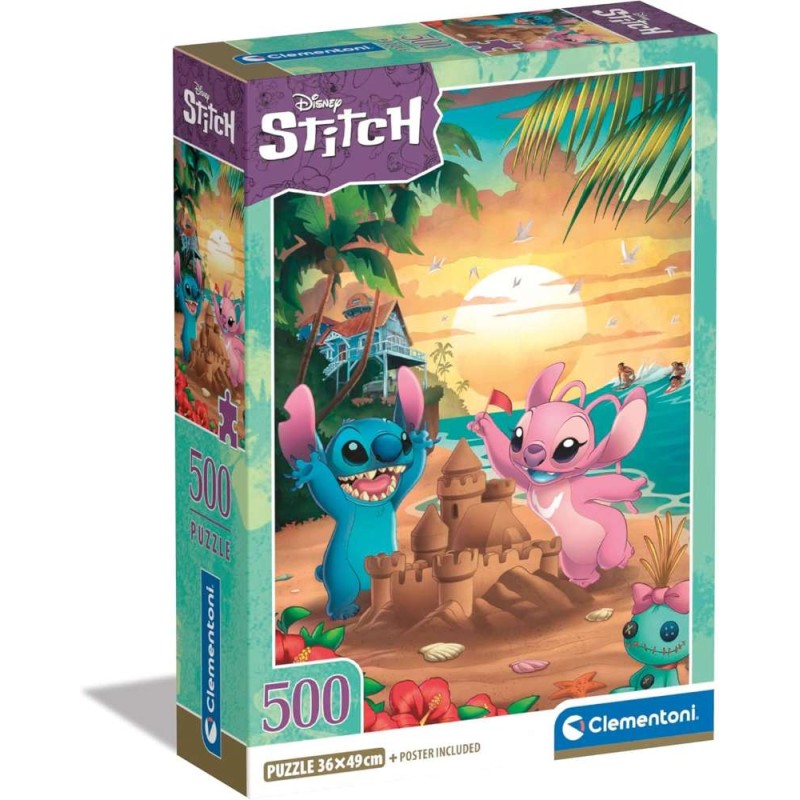 Puzzle 500 Pzs Disney Stitch Compact Box