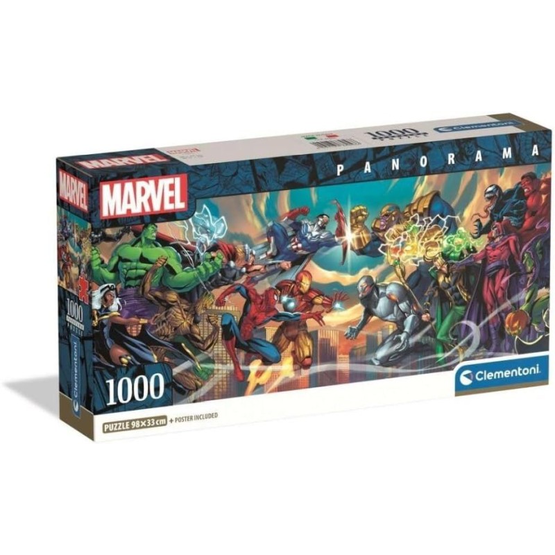 Puzzle 1000 Pzs Panorama Marvel Heroes V